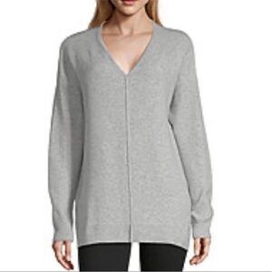 Ana Lt Heather V-Neck Women's Sweater Pullover NWT Size 2X